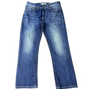 BKE Harper Crop Jeans Women’s Size 28 Dark Wash Straight Leg Mid Rise